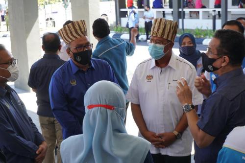 Vaksin Covid-19 di Orang Asli One Stop Centre (OAOSC), Sungai Siput, Perak