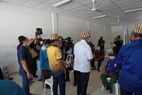 Vaksin Covid-19 di Orang Asli One Stop Centre (OAOSC), Sungai Siput, Perak