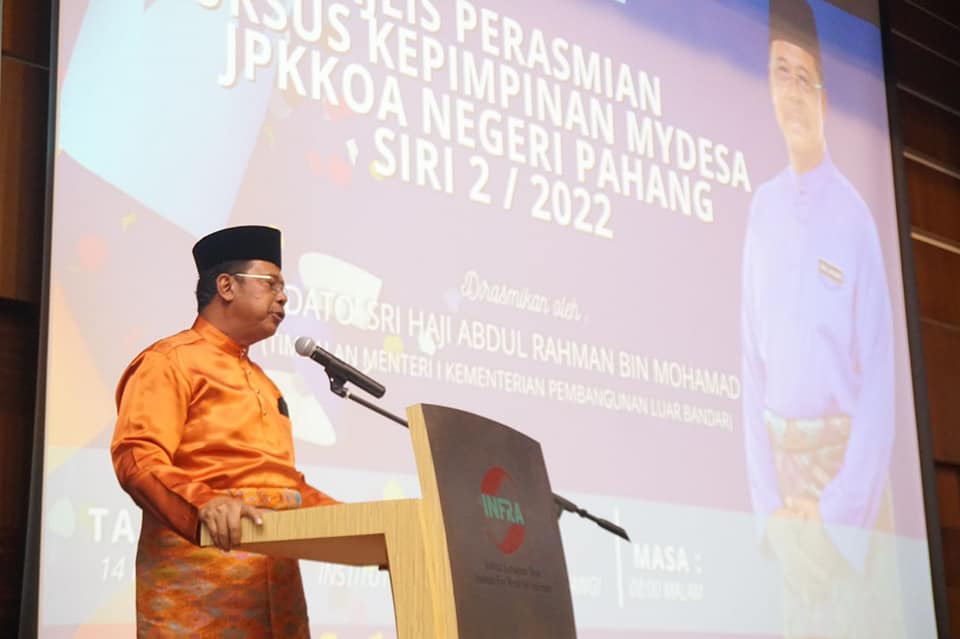 Majlis Perasmian Kursus Kepimpinan MyDesa JPKKOA Negeri Pahang Siri 2/2022