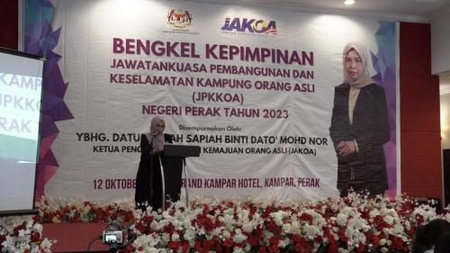 12-13 Oktober 2023 - Bengkel Kepimpinan Jawatankuasa Pembangunan Dan Keselamatan Kampung Orang Asli (JPKKOA) Negeri Perak Tahun 2023