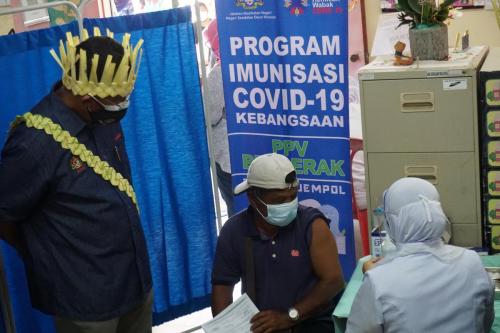 PROGRAM VAKSINASI COVID-19 DI KALANGAN PEMIMPIN MASYARAKAT ORANG ASLI DI KAMPUNG ORANG ASLI PANCHOR, DAERAH JEMPOL, NEGERI SEMBILAN