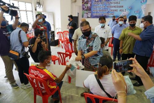 Program Vaksinasi COVID19 Di Kalangan Pemimpin Masyarakat Orang Asli Di Kampung Orang Asli Tanah Abang, Daerah Mersing, Johor