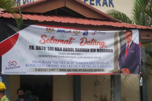 PROGRAM OUTREACH VAKSINASI MASYARAKAT ORANG ASLI DI WILAYAH KESEDAR