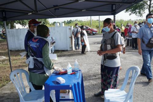 Program Vaksinasi Masyarakat Orang Asli Taman Desa Kemandol