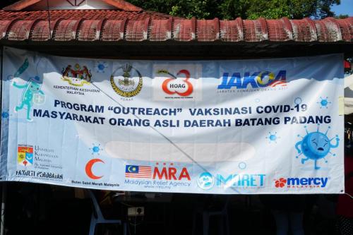 Program Outreach Vaksinasi Covid-19 KOA Lata Kinjang Banjaran Tapah